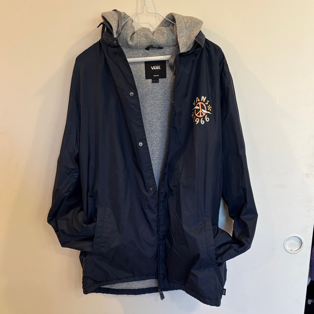 Vans Dark Blue Hooded Windbreaker